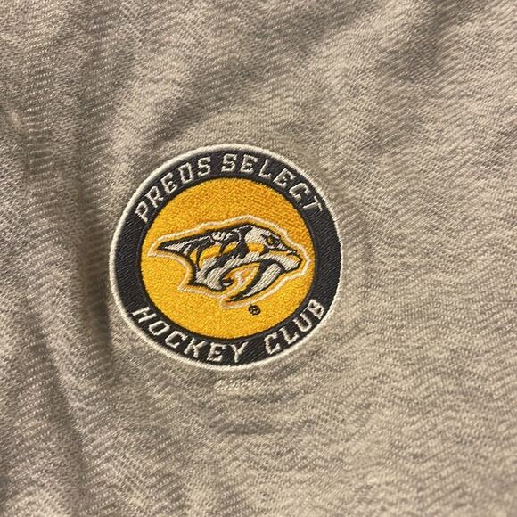 Adidas NHL Nashville Predators Grey Zip Up Hooded Jacket Men's Size Large - Picture 3 of 7